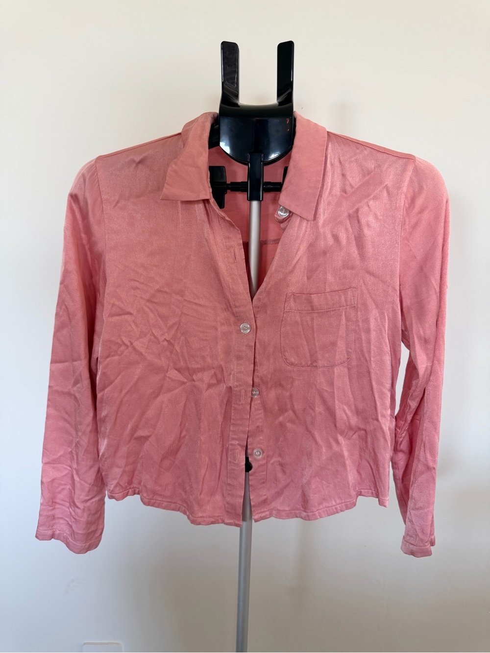 Forever 21 Dusty Rose Button-Down Collared Shirt